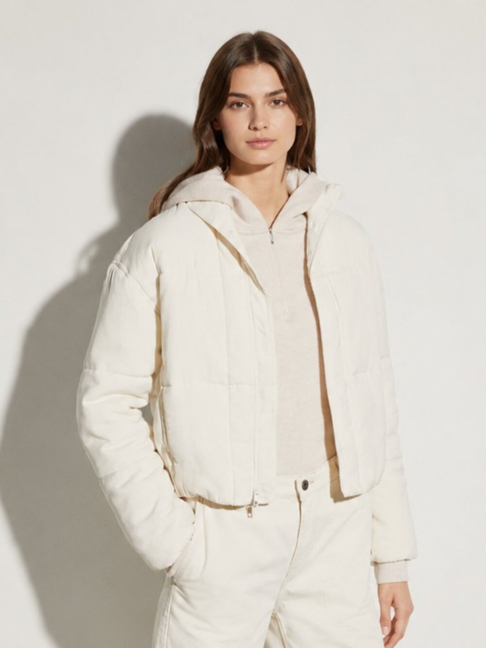 VINCE Soft Bomber Jacket In Chiffon Size Medium